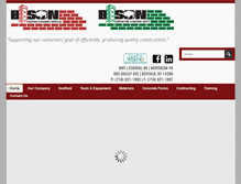 Tablet Screenshot of bisonscaffold.com